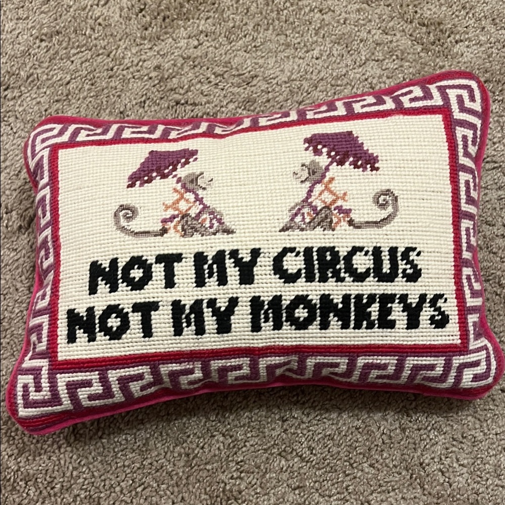 Anthropologie Needlepoint Pillow